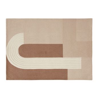 Tapis Beige Laine Maisons Du Monde