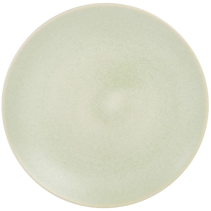 Assiette Plate En Gr S Vert Luciole Maisons Du Monde