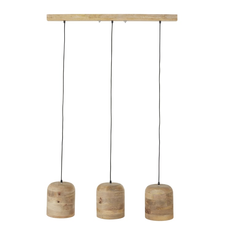 Suspension Abat Jours En Bois De Manguier Kalina Maisons Du Monde