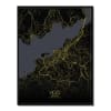 Póster brest mapa de noche 40x50 Maisons du Monde