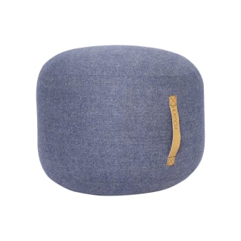 Pouf Bouclettes Bleu Nuit Lilo Maisons Du Monde