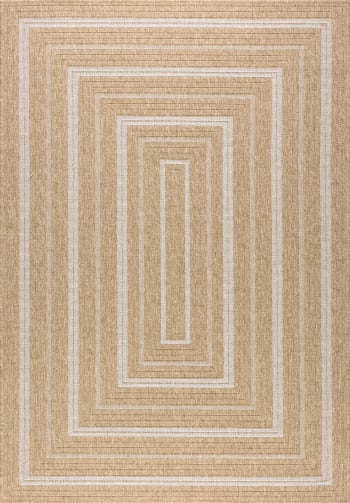 Alfombra Interior Exterior Yute Blanco Rectangular 60x90 NATURE