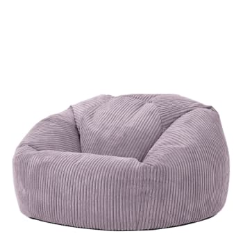 Pouf Velours C Tel Beige Galet Kingston Maisons Du Monde