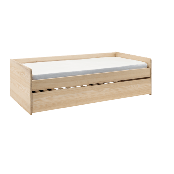 Lit Banquette Gigogne 90x200 Cm Bois Massif Bois ALMA Maisons Du Monde