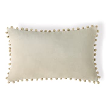 Coussin Velours De Coton Nude 50x30 Velvet Maisons Du Monde