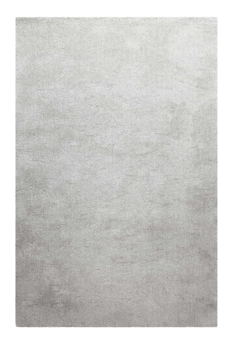 Alfombra De Pelo Largo Extrasuave Gris Claro Moteado 200x290 Pisa