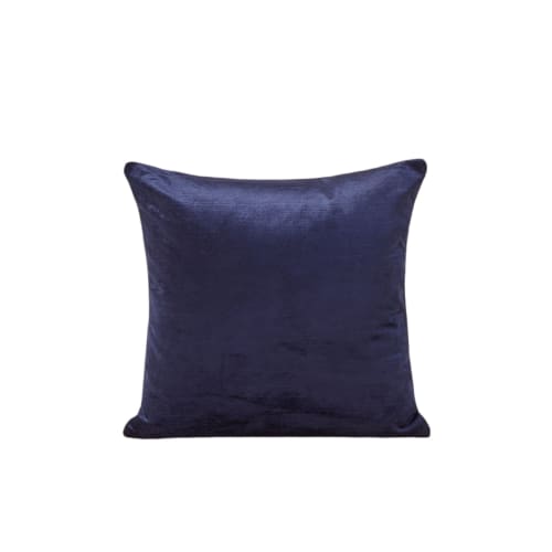 Housse De Coussin 40x40 Cm Bleu Marine CASTIGLIONE Maisons Du Monde