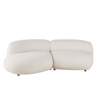 Maisons du Monde — STONIC — canapé 3/4 places en bouclette beige — photo produit