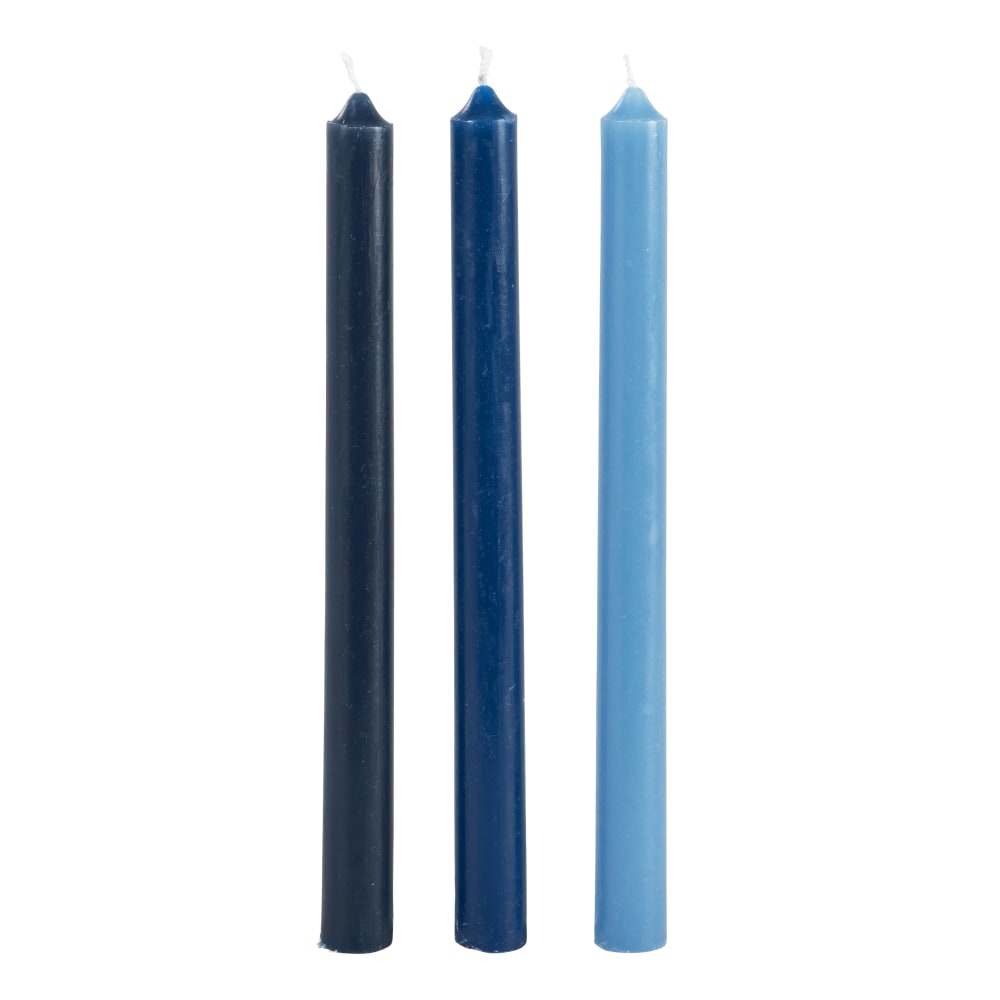 Lot De 2 Bougeoirs Vintage En Céramique Bleu Brumeux - 12x14 Cm, Avec Poignée - Décoration Table, Chambre, Ou Rangement Bijoux