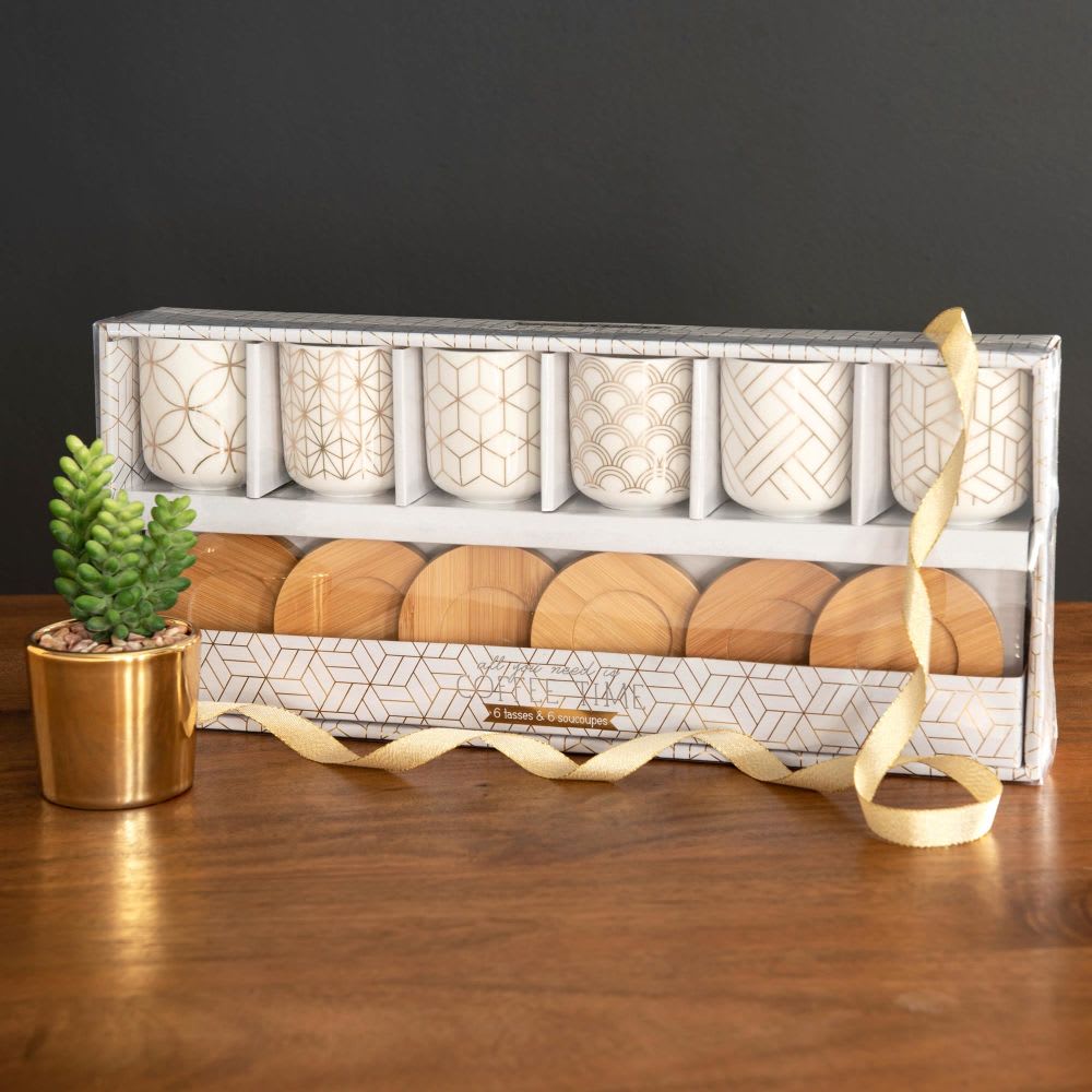 Corpower 6 Pièces Tasse à Dés En Cuir Avec 36 Dés - Sans Bruit, Intérieur Velours, Forme Corne