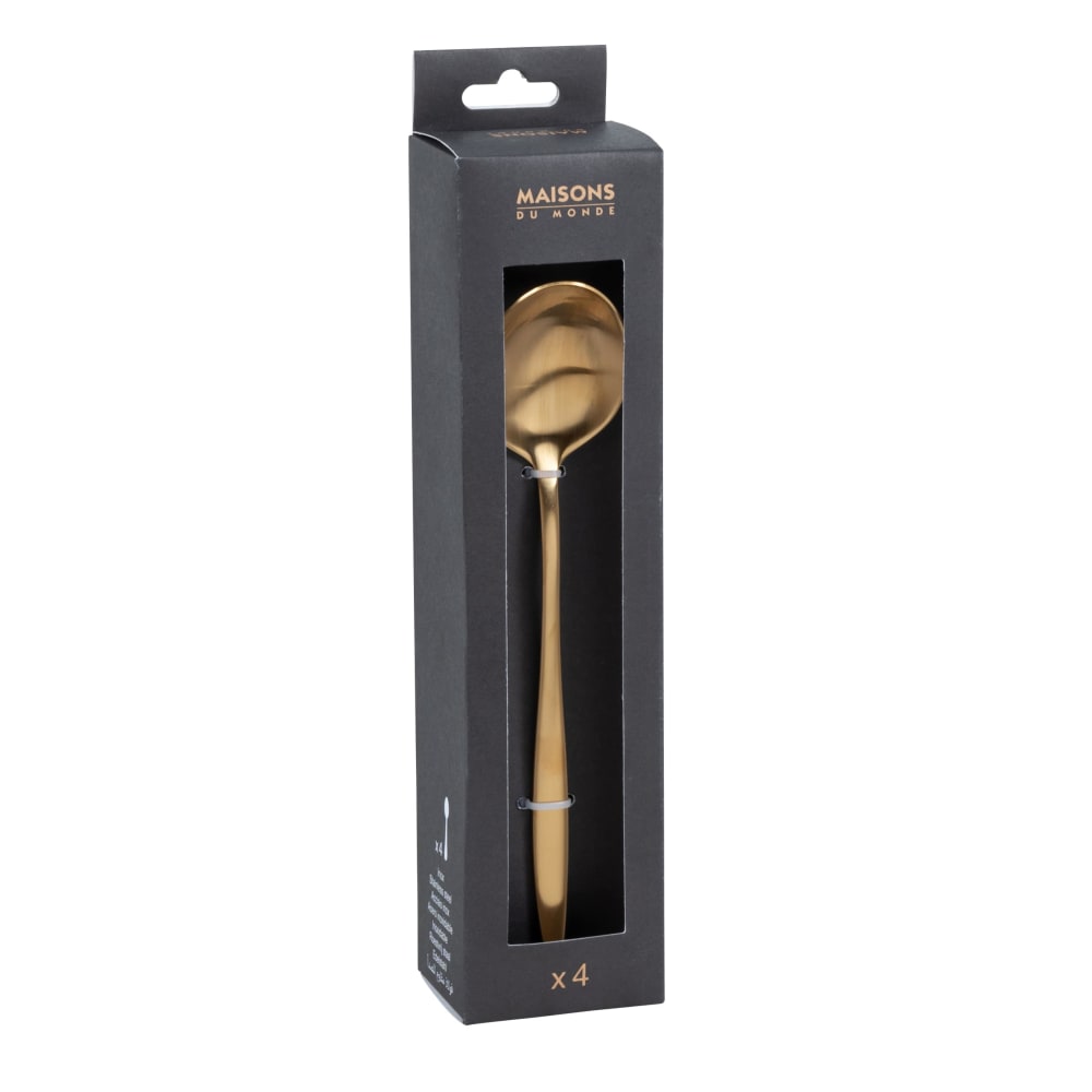 Cuillère Cadeau Amateurs Café Lot De 2 Cuillères à Café En Inox à Long