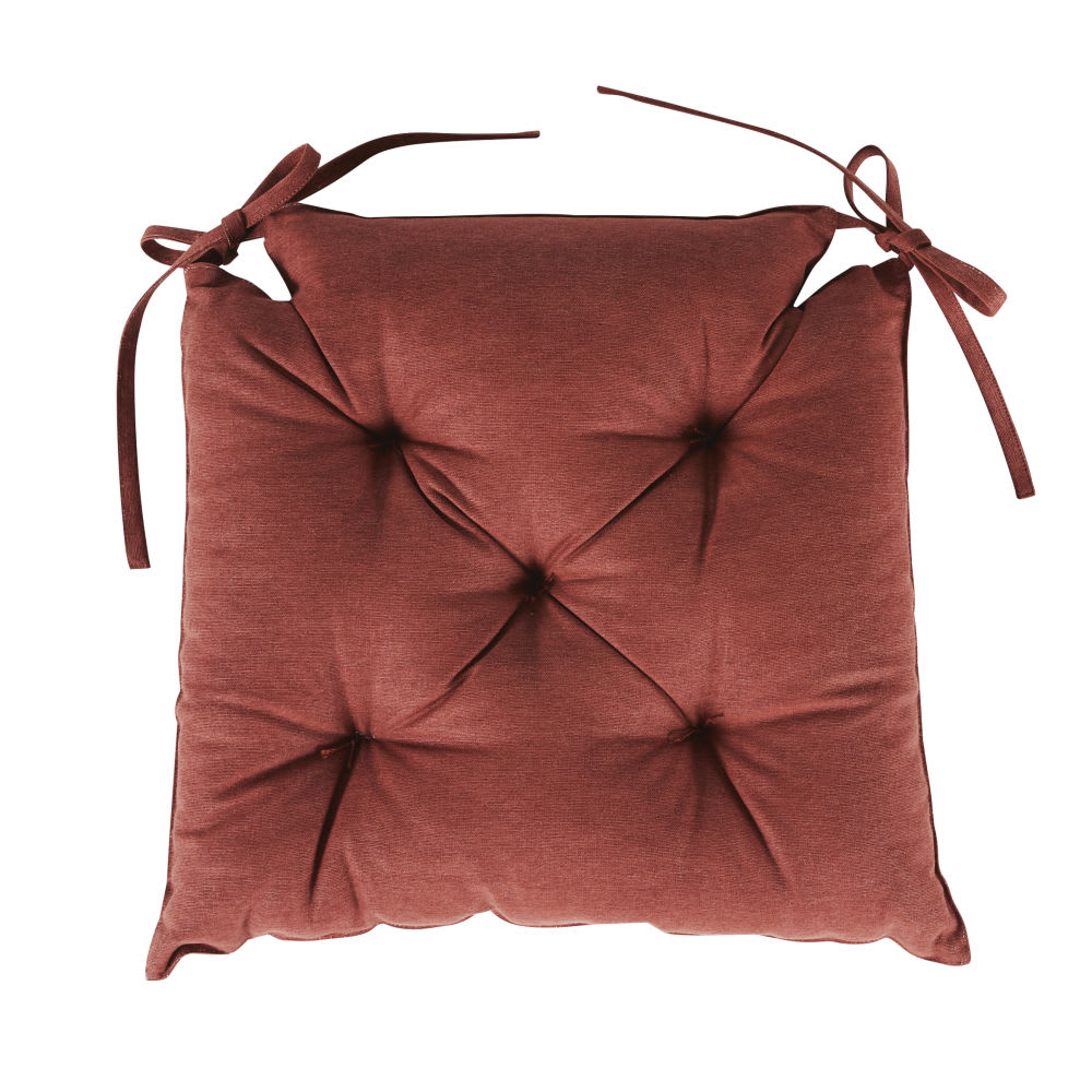 Cuscino Quadrato Per Sedia 40x40 Cm - Morbido E Imbottito - Rosso