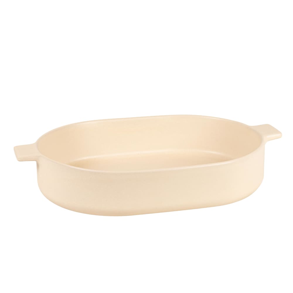 Gratinform aus Steingut, beige