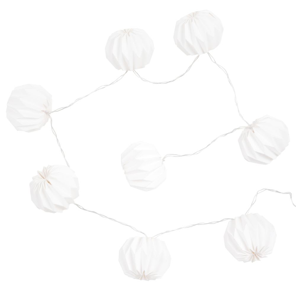 Guirlande En Papier Blanche 15 Cm X 4 M - Décoration Événementielle, Mariage, Fête - 4