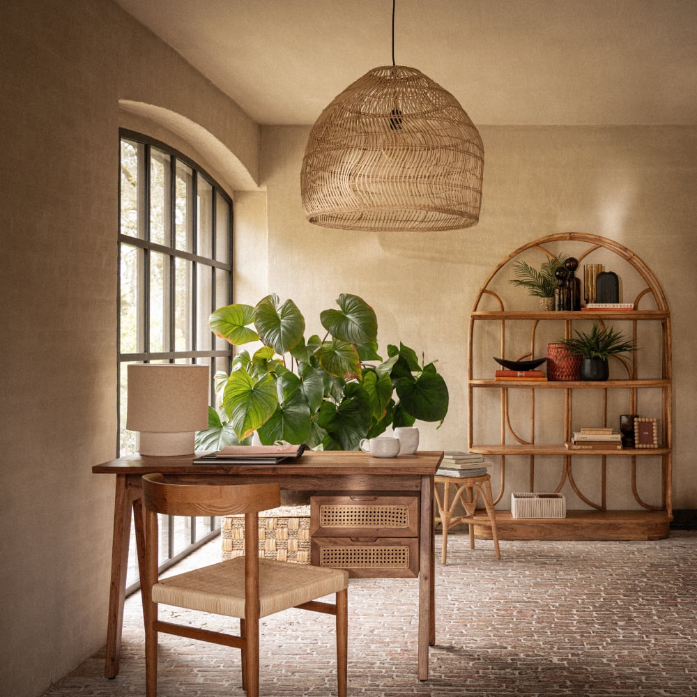 Lampenkappen Ibiza Stijl | Grote collectie gevlochten lampenkappen