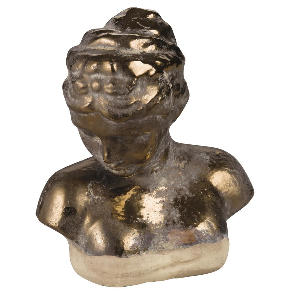 Buste féminin en plâtre peint à la main des années 1920 En vente sur Buste féminin en plâtre peint à la main des années 1920 En vente sur