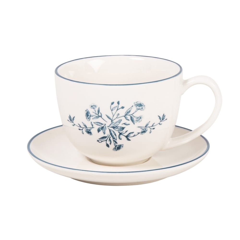 Soucoupe à porcelaine blanche - France