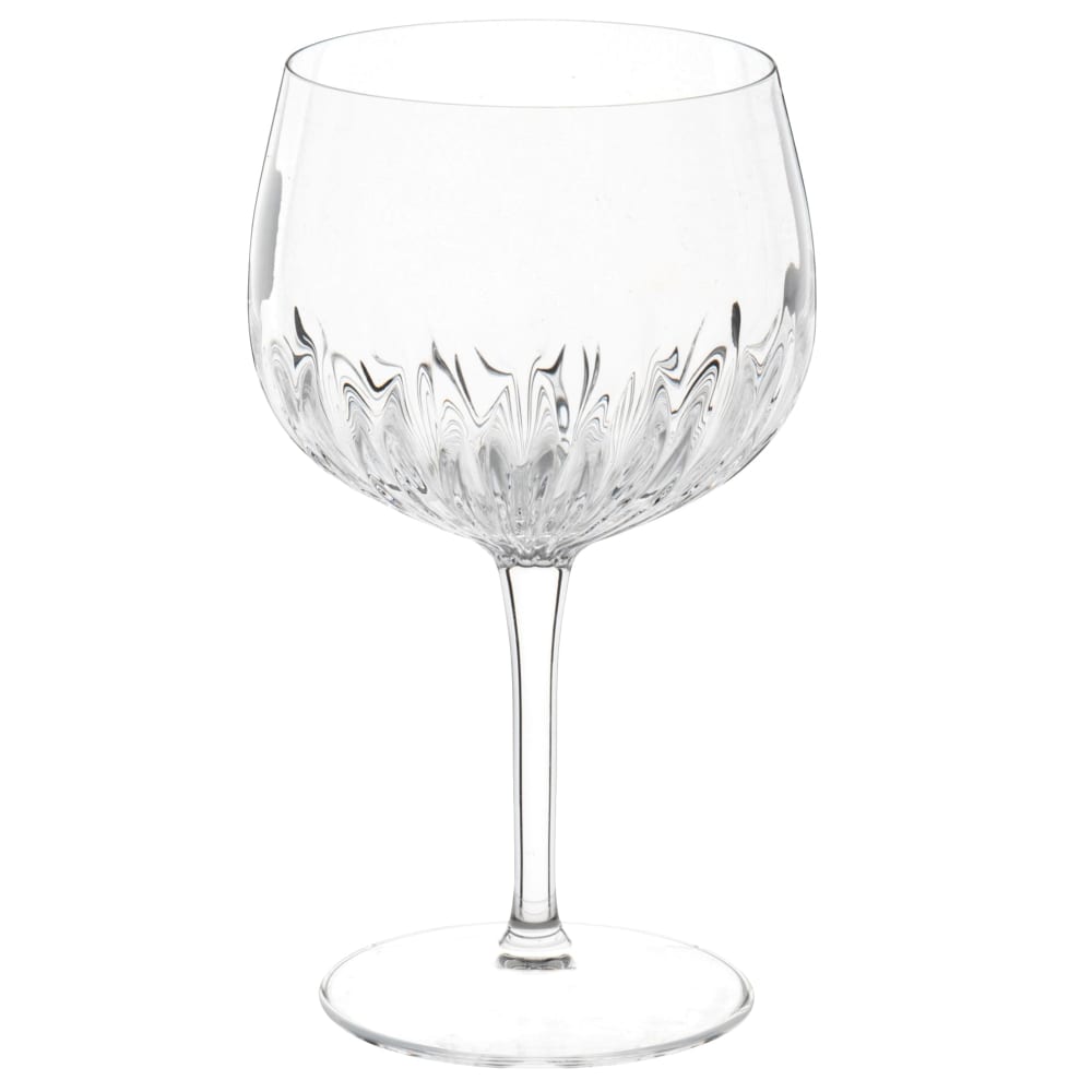 Verre à pied cocktail en verre transparent