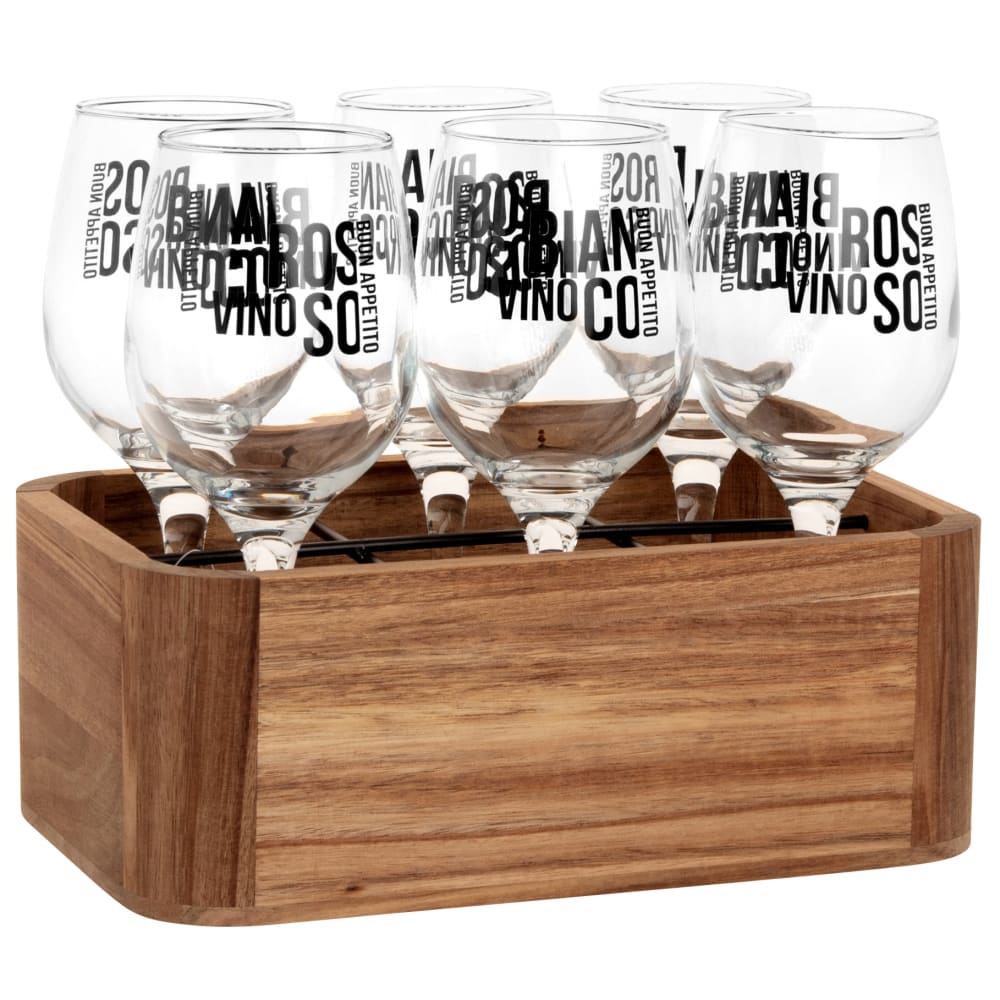 Porte-Dessous De Verre En Bois D'Acacia - Support Pour 4 Dessous Ronds 10,2 Cm, Design Naturel