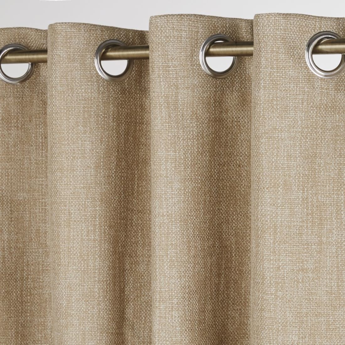 Tenda Jacquard Eurofirany Rivet | Con Occhielli Metallo | 135x250 Cm | Colore Argento | Elegante Per Soggiorno E Camera Da Letto