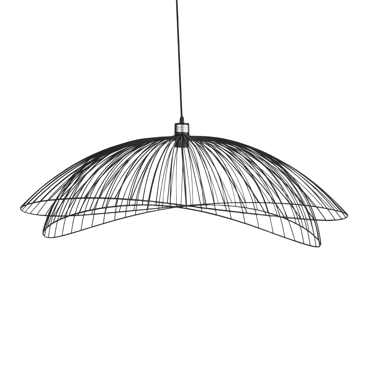 FISH LAMPADARIO SOSPENSIONE 6 LUCI IN METALLO NERO - Beautiful