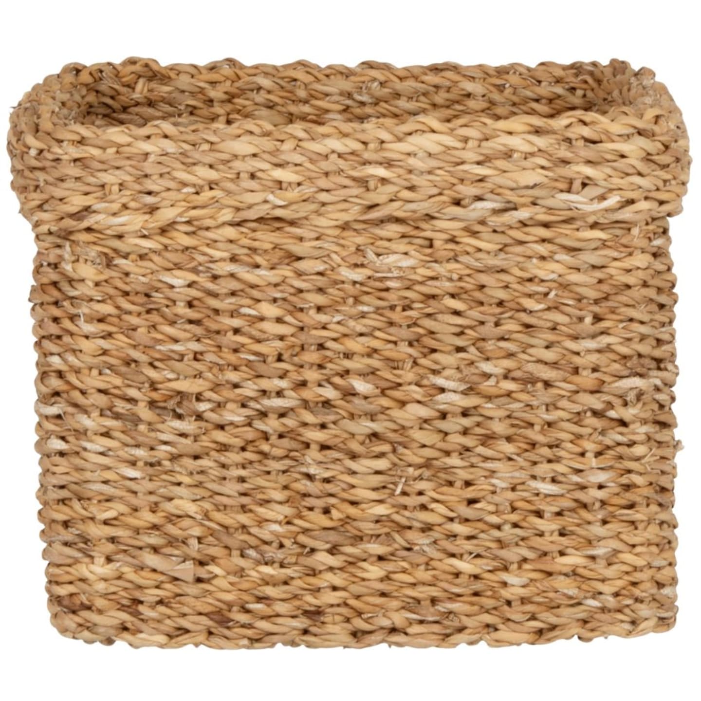 Healeved Panier de rangement rustique en jonc de mer tissé pour magazines, livres, journaux, tablettes dans la chambre à coucher, la salle familiale, le bureau Healeved Panier de rangement rustique en jonc de mer tissé pour magazines, livres, journaux, tablettes dans la chambre à coucher, la salle familiale, le bureau