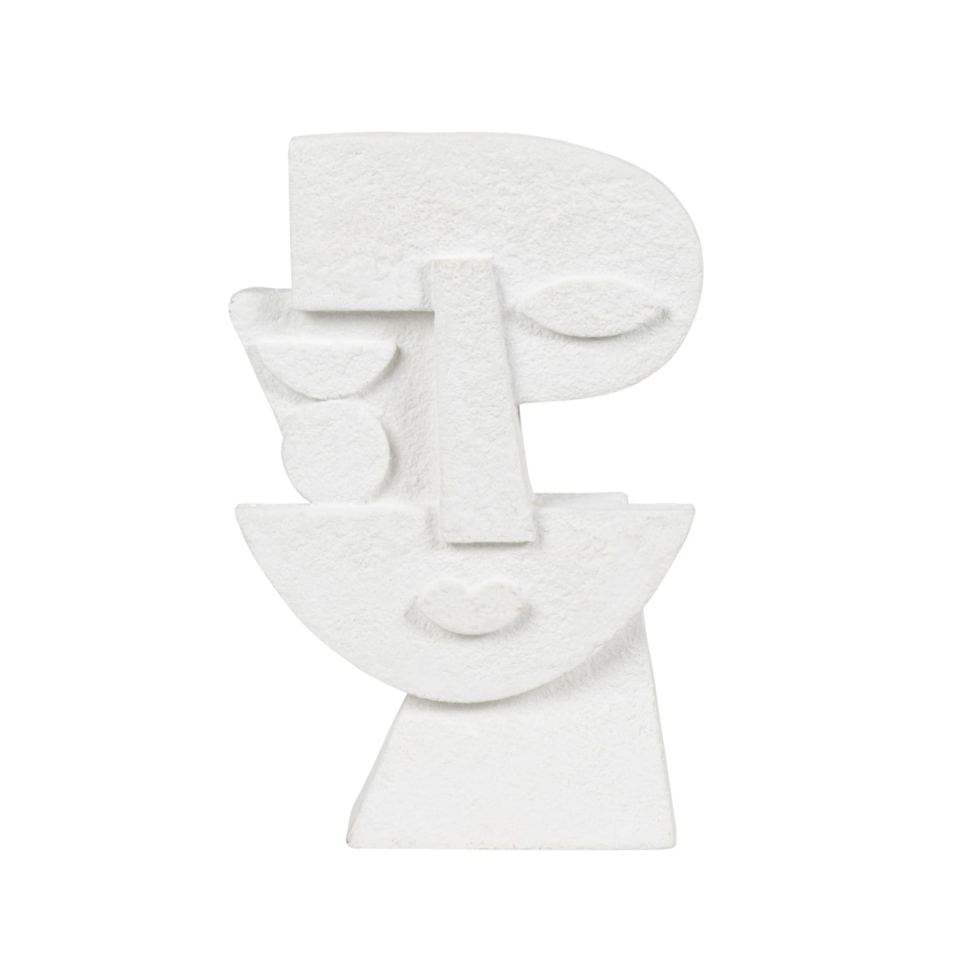 Deko-Figur aus Zement H21, weiß Viseo