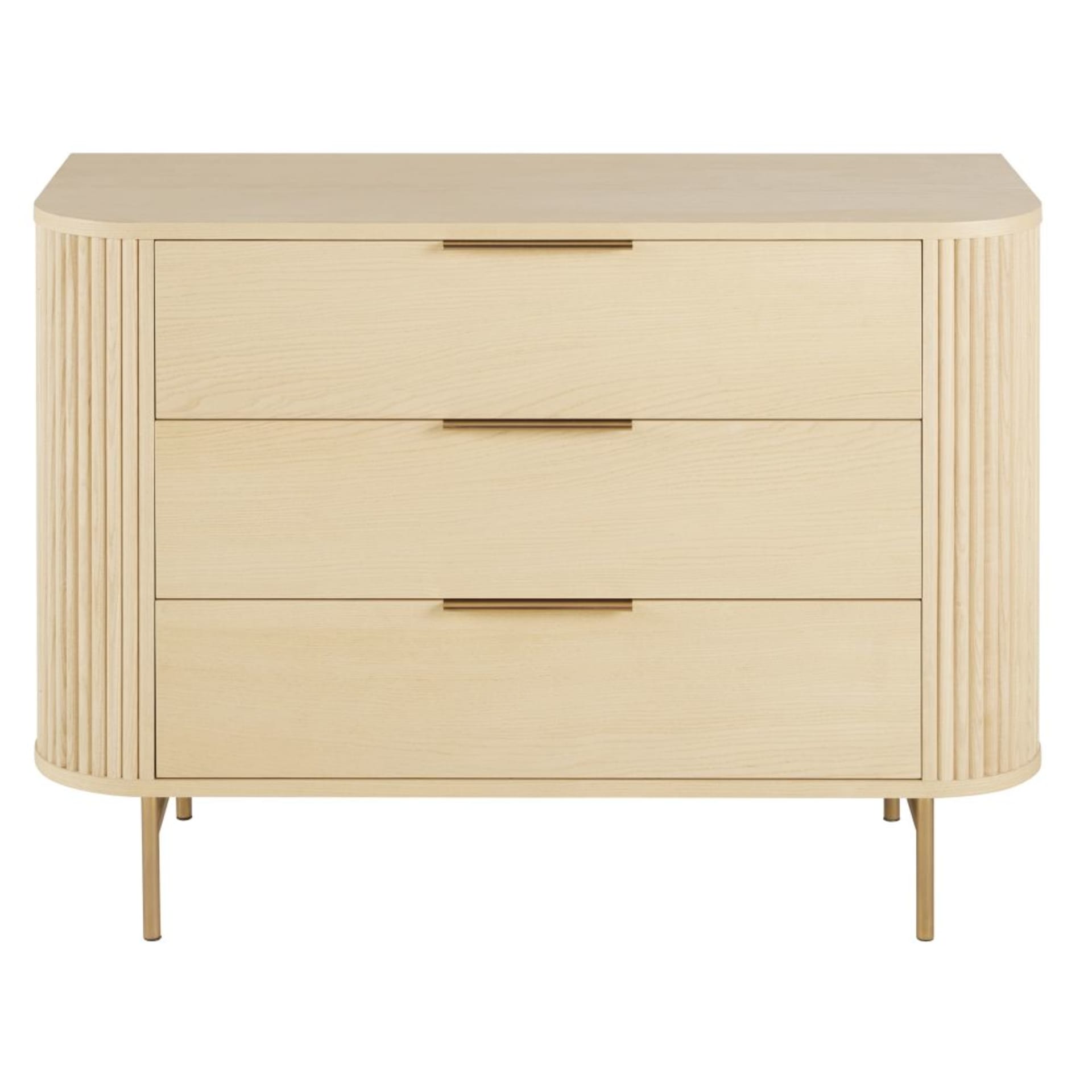 Meubella - Nachtkastje Xiano - Beige - 43 cm | Leen Bakker