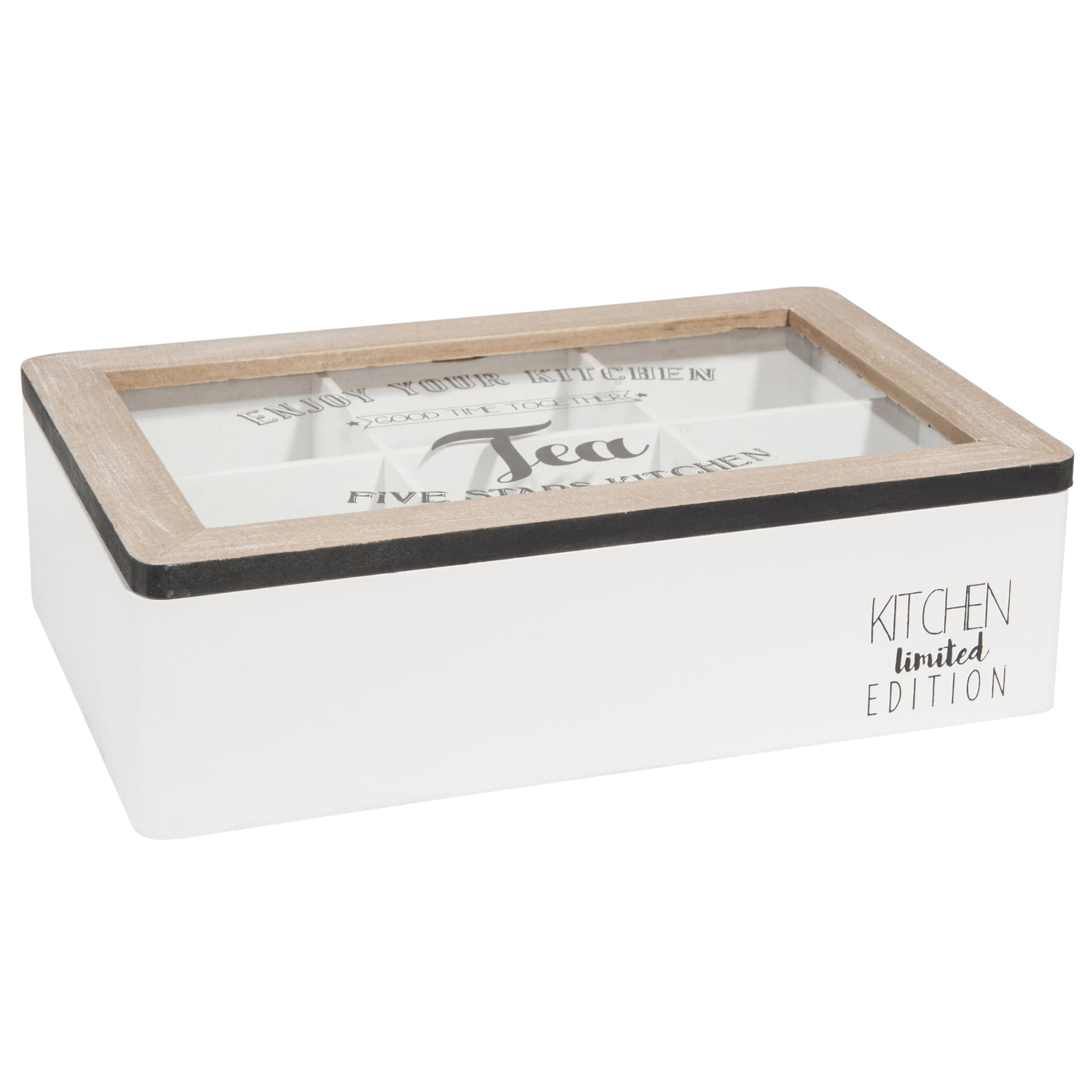 ALLOMN Scatola Per Ricette In Legno Con Carte, Scatole Per L