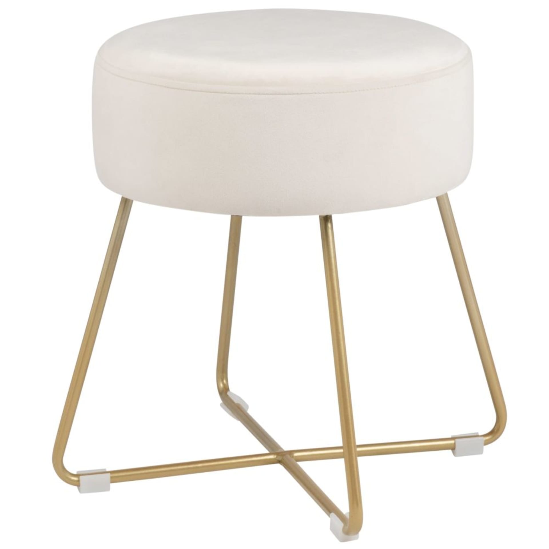 Elegante sgabello rotondo in velluto – versatile poggiapiedi portaoggetti per camera da letto, soggiorno, ufficio, sedia da toeletta creativa in pelle, design carino e alla moda, comodo cuscino in