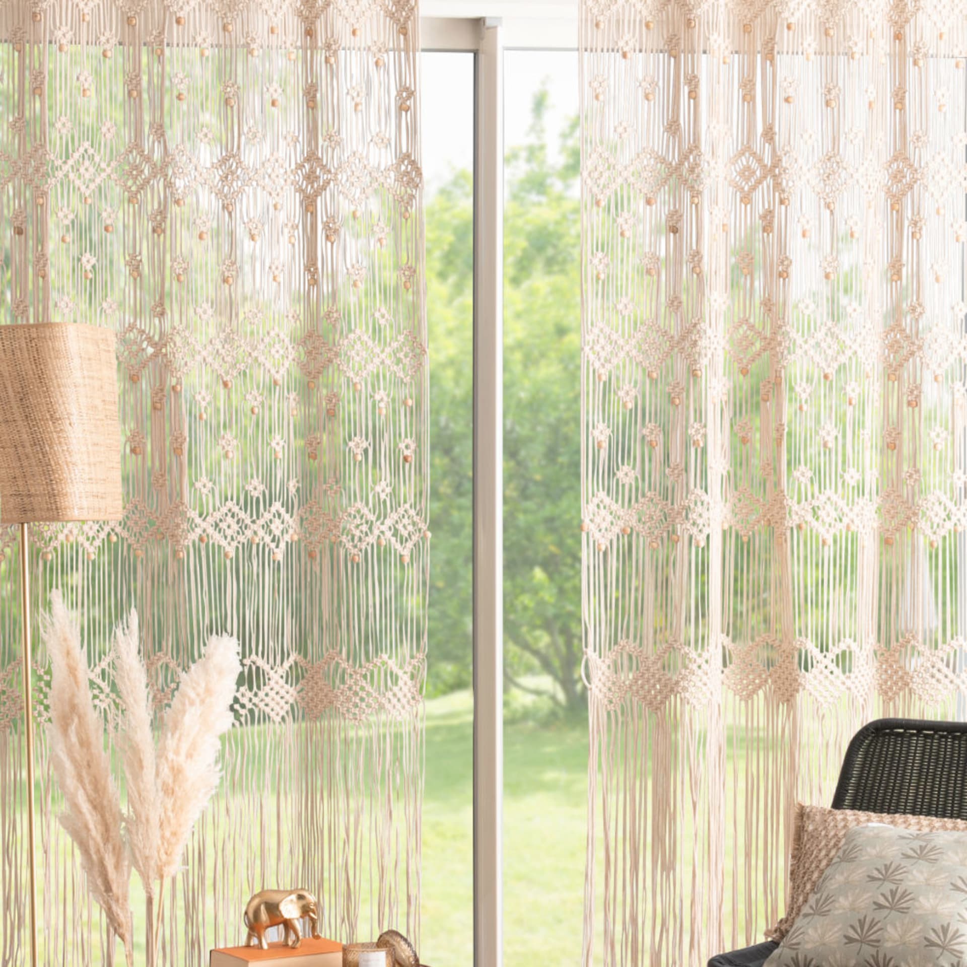 TOPINCN Tenda Di Perle Finte Beige 30 Metri, Perline 5mm In ABS, Per Decorazioni Fai Da Te - 2