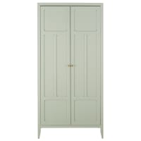 Armario ropero con 2 puertas verde claro-Chamarel