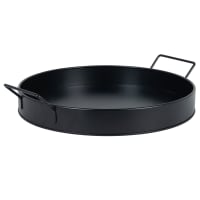 Bandeja de acero negro 35x35x4,5 cn-Imane
