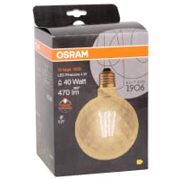 Bombilla vintage facetada dorada-Osram