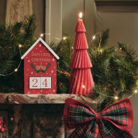 PANSIBY Calendrier De L'Avent à Remplir, 24 Maisons De Calendrier De L'Avent à Remplir Soi-même, Boîtes Village De Noël à Remplir Soi-même Ensemble De Bricolage