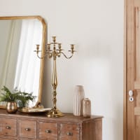 Portacandela In Cristallo Con Base In Metallo – Elegante, Per Candele Tea Light E Decorazioni Matrimonio, Colore Oro