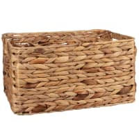 Greenatural Set di 3 cestini portaoggetti in giacinto d'acqua