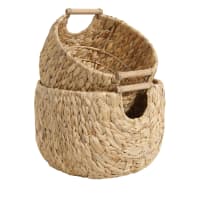 Cestino portaoggetti in giacinto d'acqua larg. 35 cm-Milo