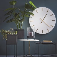 Home&Styling Fioriera Con Supporto In Metallo Nero – Vaso Da Fiori Alto 50 Cm - 2