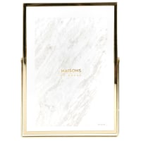 Cornice in vetro e metallo dorato 14x19cm-Manoe