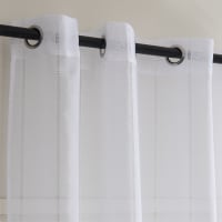 Joyswahl Cortina De Voile "León" Con Barra De Tracción, Moderna