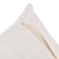 Coussin Lombaire Creative Co-Op Coton Brodé - 36x24x5 Cm - Message 'Today Is A Gift' Crème/moutarde