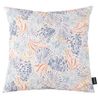 PiccoCasa 1 federa per cuscino con pompon a quadretti, 40 x 40 cm, motivo a quadretti retrò per divano letto, decorazione della casa, grigio e bianco