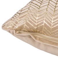 Caleffi - Cuscino Imperial velluto Geometrico CM. 60X60 Naturale | Leroy Merlin