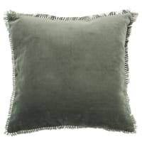 Copricuscino Mygoodprice Bicolore 40x40 Cm – Fronte Poliestere Bianco, Retro Cotone Colorato, Chiusura Cerniera