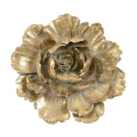 Déco murale fleur dorée 31x30-DAOYA