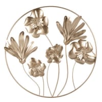 3 Decorazioni Da Parete Con Fiori In Metallo – Rustiche, Color Nero, Dimensioni 15/20/30 Cm, Per Soggiorno E Ingresso