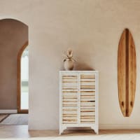 Cartello Decorativo In Legno A Forma Di Surf Per Parete – Tema Spiaggia E Mare, 12,7 Cm, Stile Costiero, Perfetto Per Scrivania O Scaffale