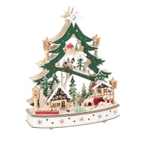 Mr. Christmas Camion Di Babbo Natale Animato Con Luci LED E Musica - 26,7 Cm, Decorazione Natalizia Vintage