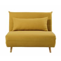 Divanetto pieghevole 1 posto giallo senape-Nio
